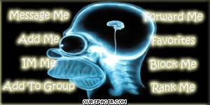 homer simpson  brain x ray contact table