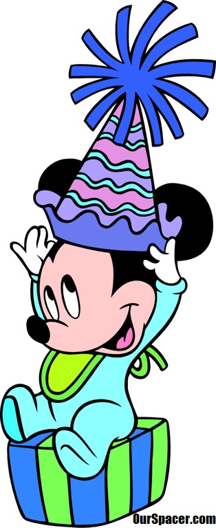 it's baby mickey's birthday myspace, friendster, facebook, and hi5 comment graphics
