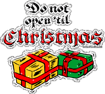do not open 'til christmas graphics