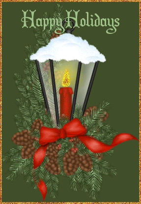 happy holidays candle graphics