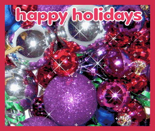 happy holidays decorations myspace, friendster, facebook, and hi5 comment graphics