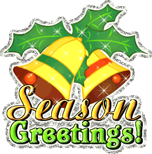 seasons greetings bells myspace, friendster, facebook, and hi5 comment graphics