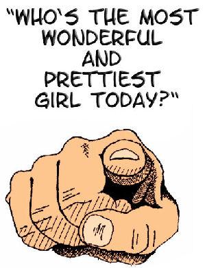 who's the most wonderful and prettiest girl today graphics