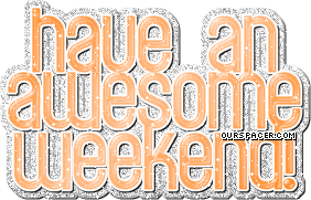 have an awesome weekend orange graphics
