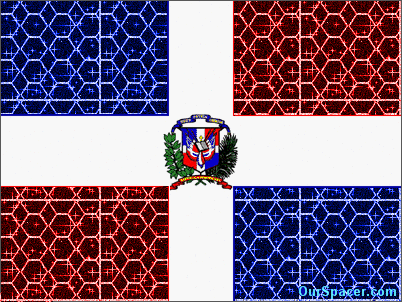 Dominican Republic Flag Glitter myspace, friendster, facebook, and hi5 comment graphics