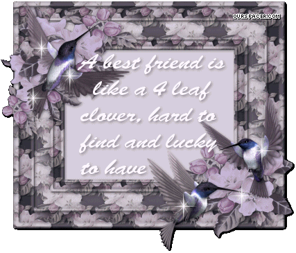 A best friend is like a four leaf clover myspace, friendster, facebook, and hi5 comment graphics