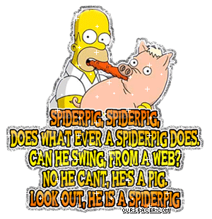 spiderpig does whatever a spiderpig does myspace, friendster, facebook, and hi5 comment graphics