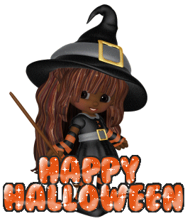 happy halloween black witch myspace, friendster, facebook, and hi5 comment graphics