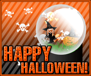 happy halloween globe myspace, friendster, facebook, and hi5 comment graphics