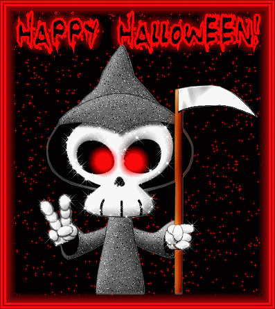 happy halloween grim reaper graphics
