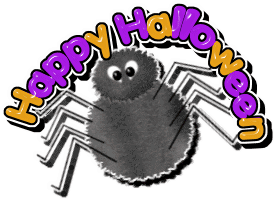 happy halloween spider myspace, friendster, facebook, and hi5 comment graphics