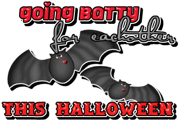 hoing batty for eachother this halloween myspace, friendster, facebook, and hi5 comment graphics