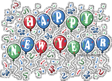 happy new year confetti graphics