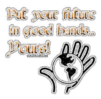 put your future in good hands yours graphics