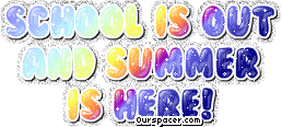 school is out and summer is here rainbow myspace, friendster, facebook, and hi5 comment graphics