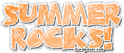 summer rocks orange myspace, friendster, facebook, and hi5 comment graphics