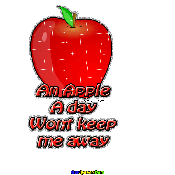 an apple a day won't keep me away myspace, friendster, facebook, and hi5 comment graphics