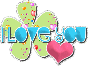 i love you hearts and flowers graphics