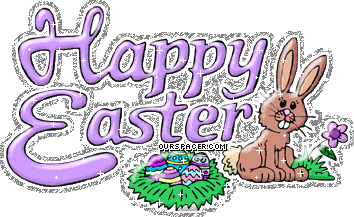 happy easter eggs and bunny graphics